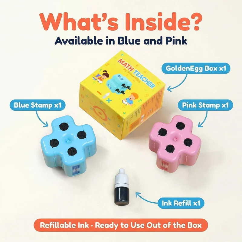 What is inside the box: rollers, GoldenEgg box and ink refill